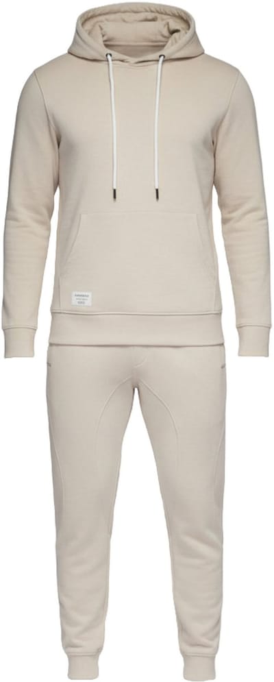 OMBRE Set - Katoen - Lange Mouw - Effen Lichtgrijs L