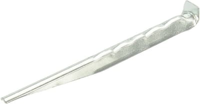 ProPlus Geribbelde aluminium tentharing - 18,5 cm - rood - geschikt voor zachte bodems