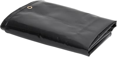 Waterdicht Zeil - Afdekzeil Beschermhoes - Tuinmeubelen Dekken - Scheurvast PVC Coating - 3x5 m - Zwart