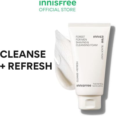 innisfree Forest for Men Shaving & Cleansing Foam 150 gr AUTHENTIC STORE white