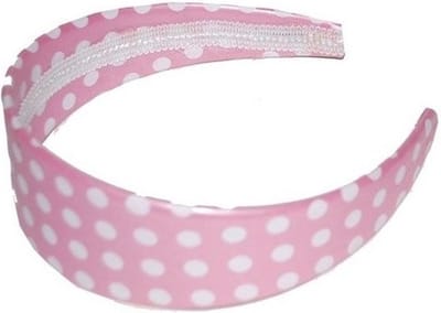 Diadeem/haarband met stippen roze
