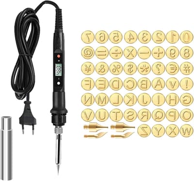 Houtbrandgereedschap Set - Gravuretool Embossing - Hout Leer Graveren - Instelbare Temperatuur - 80W - Niet gespecificeerd