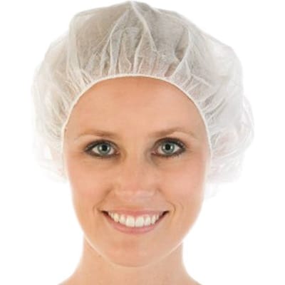 100 Premium haarnetjes WIT wegwerp | non-woven | Latexvrij | niet steriel | Clip Caps weggooi