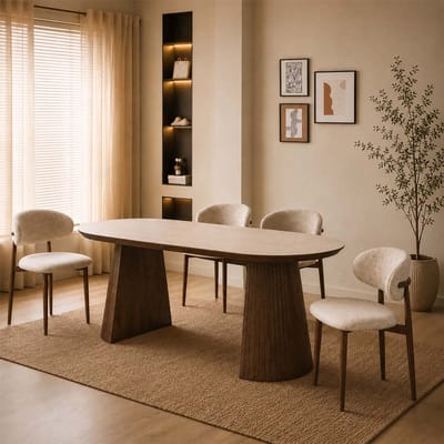 Milton & Oldbrook Eettafel 200 cm Zahara Walnootlook