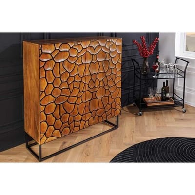 Highboard vulcano bruin mangohout