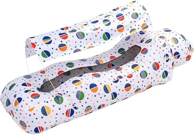 Opblaasbaar Buitenbed - Luchtstoel Ligbed - Ontspannen in Zon - Met Parasol - 190 x 75 cm - Wit