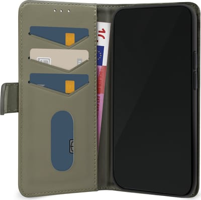 Mobilize Telefoonhoesje geschikt voor Samsung Galaxy S24 Hoesje | Mobilize Premium Gelly Wallet Bookcase Portemonnee | Pasjeshouder voor 3 Pasjes | Telefoonhoesje voor Pinpas / OV Kaart / Rijbewijs - Groen