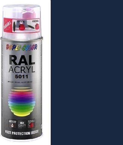 Motip Dupli-Color Spuitbus Acryl Hoogglans - RAL 5011 Staalblauw