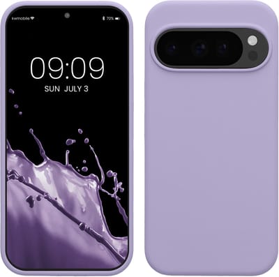 kwmobile telefoonhoesje geschikt voor Google Pixel 10 / Pixel 10 Pro - Hoesje met siliconen coating - Smartphone case in lavendel
