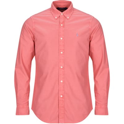 Overhemd Lange Mouw Polo Ralph Lauren CHEMISE DROITE CUSTOM EN OXFORD LEGER