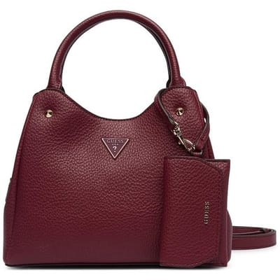 GUESS schoudertas handtas Lorella Girlfriend Tote Bag Merlot wijnrood