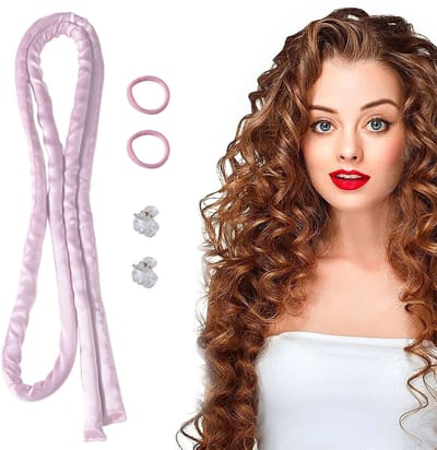 Dailygoods- Krullenhoofdband Geen Hitte - Haarstyling Apparaten - Haarstyling Tools - Hittevrije Krullen - Geschikt voor Lang/Kort Haar - Comfortabel voor Slaap