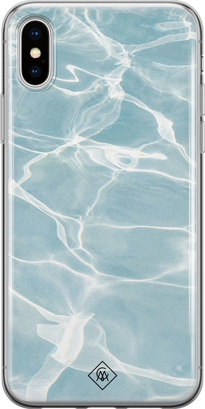 Casimoda® hoesje - Geschikt voor iPhone Xs Max - Oceaan - Siliconen/TPU telefoonhoesje - Backcover - Water - Blauw