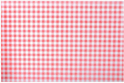 CHAKS - Rood-wit geruite retro tafelloper 28 cm x 5 m