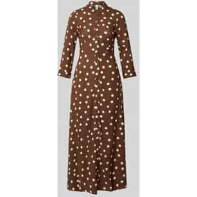 Maxi-jurk met doorlopende knoopsluiting