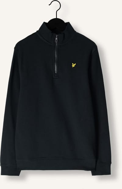 Lyle & Scott Quarter Zip Pullover Truien & Vesten Jongens - Sweater - Hoodie - Vest- Donkerblauw - Maat 122/128
