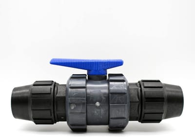 PVC Montageventiel 25MM met PTFE Afdichting voor Beregening en Druppelslang