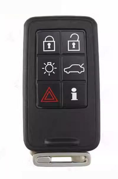 TLVX Sterke Autosleutel Behuizing Geschikt voor Volvo S60 / V60 / V70 / S80 / XC60 / XC70 / Ter vervanging van Originele Sleutel behuizing / Afstandsbediening Auto / 6 knops / Achterklep / Licht knop / 6 knoppen / 1 stuks