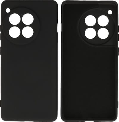 Hoesje Geschikt voor de OnePlus 12R - Fashion Backcover Hoesje - Colorful Telefoonhoesje - Zwart