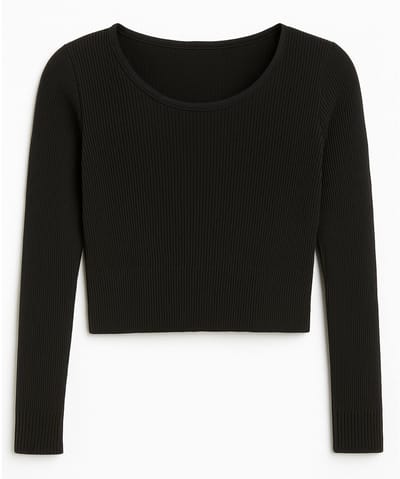 Dancer Dancewear - Balletvestje - Zeer zacht opwarm truitje ‘Elysium’ in Viscose - Meisjes - Zwart - Maat 104, 110, 116, 122, 128 (Maat 6/8 jaar)