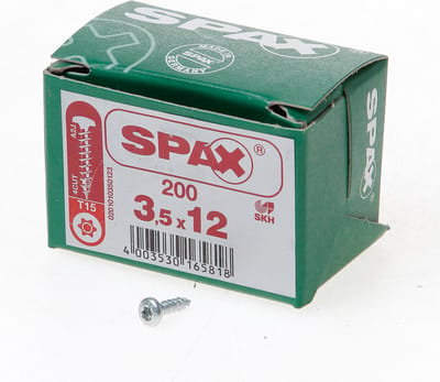 Spax T-star spaanplaatschroef vz ck 3.5x12mm Torx TX15 (1000 st)