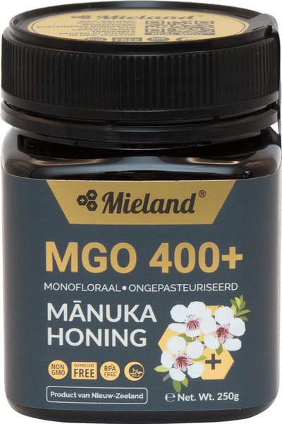 Mieland- 100% Pure Manuka honing - MGO 400+ 250 gram - Beste Premium kwaliteit uit Nieuw Zeeland