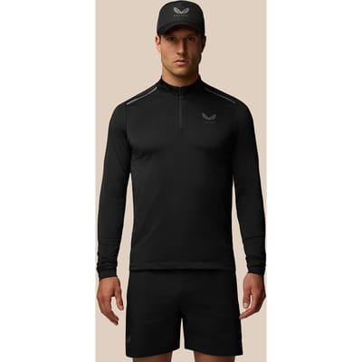 Heren Apex Aeromesh Kwartrits Top - Zwart