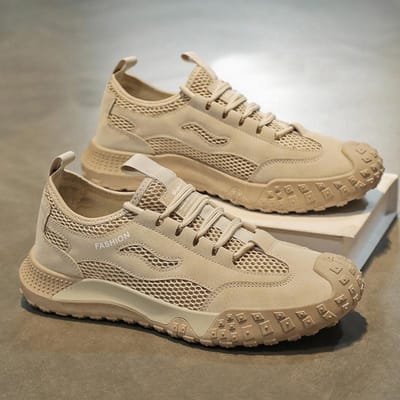 Arbeidsbeschermingsschoenen Herenschoenen Zomer Ademend Mesh Holle Mesh Schoenen Sportschoenen Antislip Slijtvast Casual Outdoor Werkschoenen 44