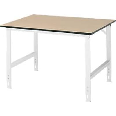 Table de travail, plateau en MDF, l. 1250 x P 1000 x H 760-1080 mm