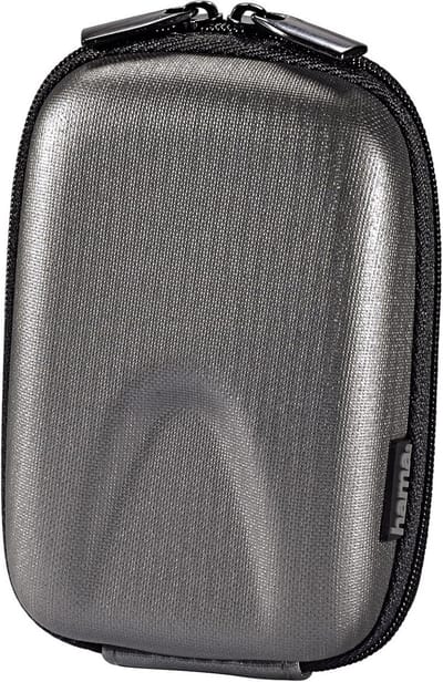 Compacte Hardcase Cameratas met Nekriem en Riemlus - Zilverkleurig