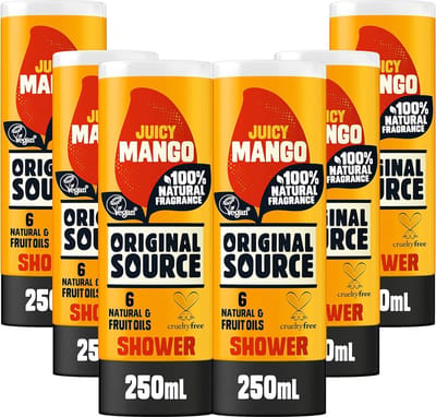 Original Source Juicy Mango - 6 pack - Multipack - Douchegel - No. 1 Vegan Shower Gel in Engeland