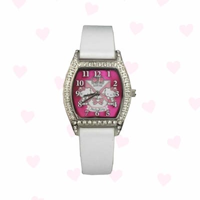 Hello Kitty - Horloge - Kunststof - Wit - 25 mm