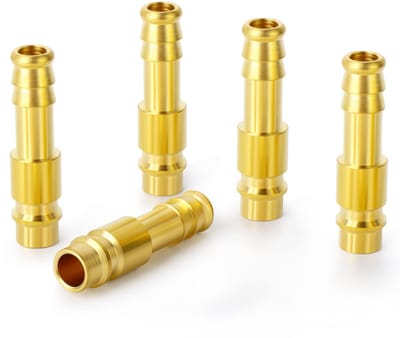 Dailygoods- Mondstuk 13mm - 5 Stuks - Luchtpluggen - Messing - Corrosiebestendig - Werkdruk 0-6 MPA - Bedrijfstemperatuur -50-120 °C - Luchtplug