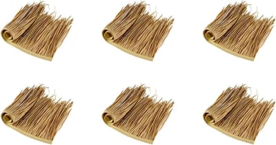 Kunstmatige Stro Panel - Decoratieve Riet - Terras Overkapping - Waterdicht en Duurzaam - 6 Stuks - Natuurlijk
