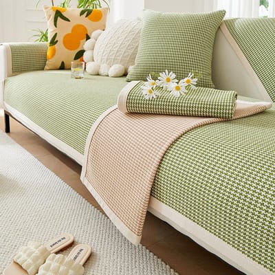 Katoen Linnen Bankkussen in Japanse Stijl Vier Seizoenen Universeel Antislip Kussen Eenvoudige Moderne Linnen Bankhoes Rugleuning Handdoek Hoes Doek 70*70cm