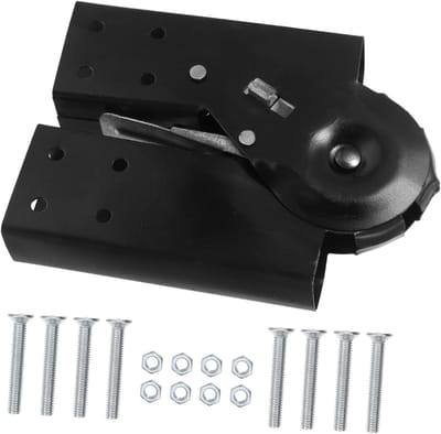 Vouwscharnier Ladder - Scharnierbeugel Ladderonderdeel - Ladder Stabiliseren - Verstelbaar Mechanisme - 17.5 x 13.5 x 3 cm - Zwart