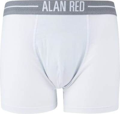 Alan Red Boxershort Wit 2Pack - Maat XXL - Heren - Boxershorts