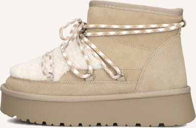 Notre-V Femm Laarzen - Textiel - Dames - Beige - Maat 37