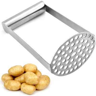 Waytin - RVS Pureestamper - Vaatwasserbestendig - Aardappelstamper met ergonomisch handvat