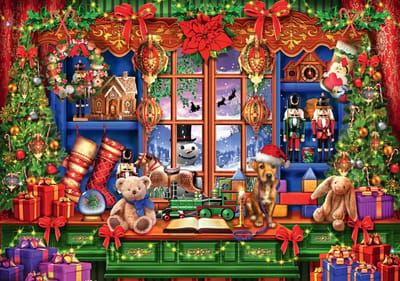 Bluebird Puzzle legpuzzel Ye Old Christmas Shoppe - 2000 stukjes feestdagen.