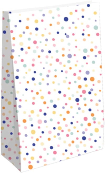 4x Blokzak CONFETTI Feestje jarig Maat S