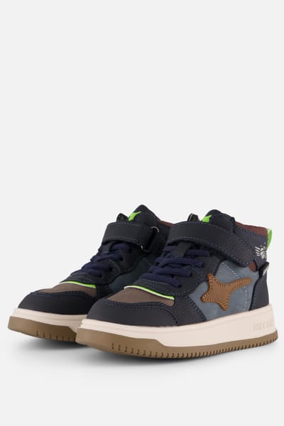 Shoesme New Outsole Sneakers blauw Leer - Maat 29