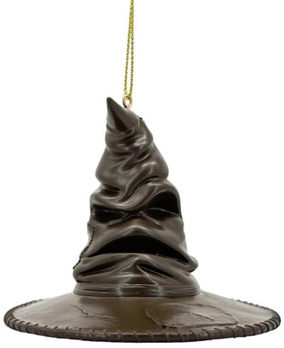 Kerstbal Sorteerhoed Harry Potter – Kunststof – 9 cm – Gedetailleerd Ornament