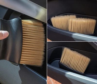 Set van 4 Zachte Auto Interieur Reinigingsborstels – Ideaal voor Dashboard, Ventilatieroosters en Spleten