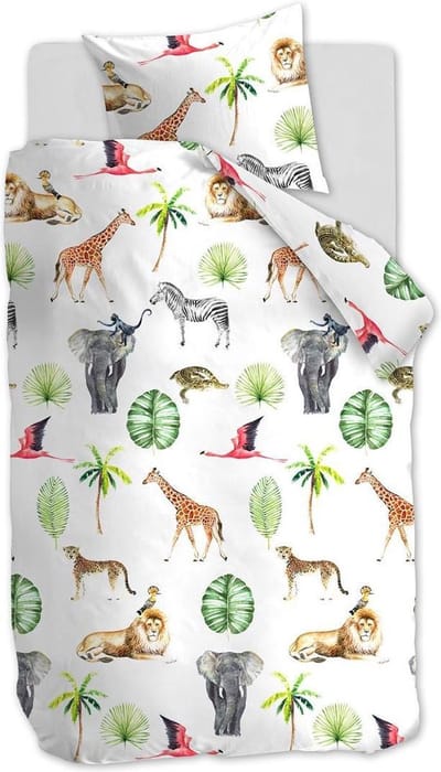 Beddinghouse Savanna Friends - Dekbedovertrek - eenpersoons - 140x200/220 cm - Multi