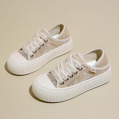 Zomer Gaas Ademende Kleine Witte Schoenen Dames Vissersschoenen Dames Nieuwe Twee Draag Sport en Vrije Tijd Instappers 40 white