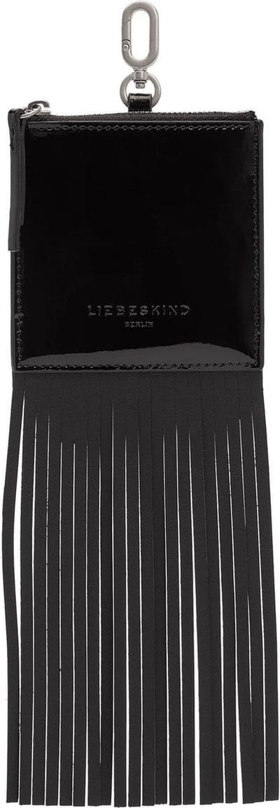 LIEBESKIND BERLIN Leren Utensil zak Francis Naplack Pendant Square Black Zwart