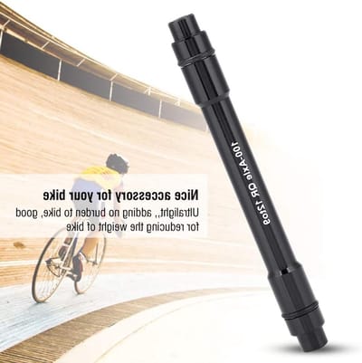 Adapter voor Snelle Ontgrendeling van Thru Bolts, Wielen, As en Hub - 12mm naar 9mm (Zwart) - Geschikt voor Fietsen en Motoren
