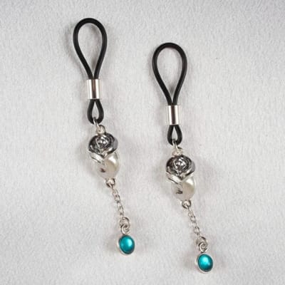 Sylvie Monthulé | Silver Nipple Clamp and Nipple Jewelry | Love Roses