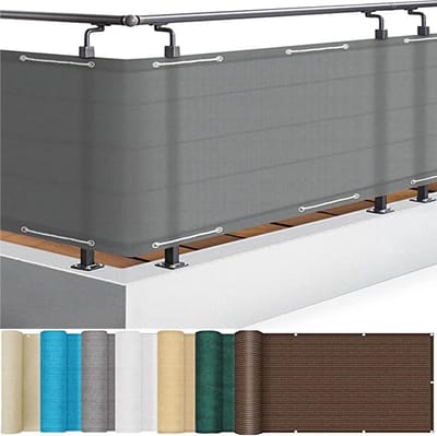 Windscherm Omheining - Windbreker Scherm - Privacy Tuin - UV Bescherming - 115 x 700 cm - Grijs
